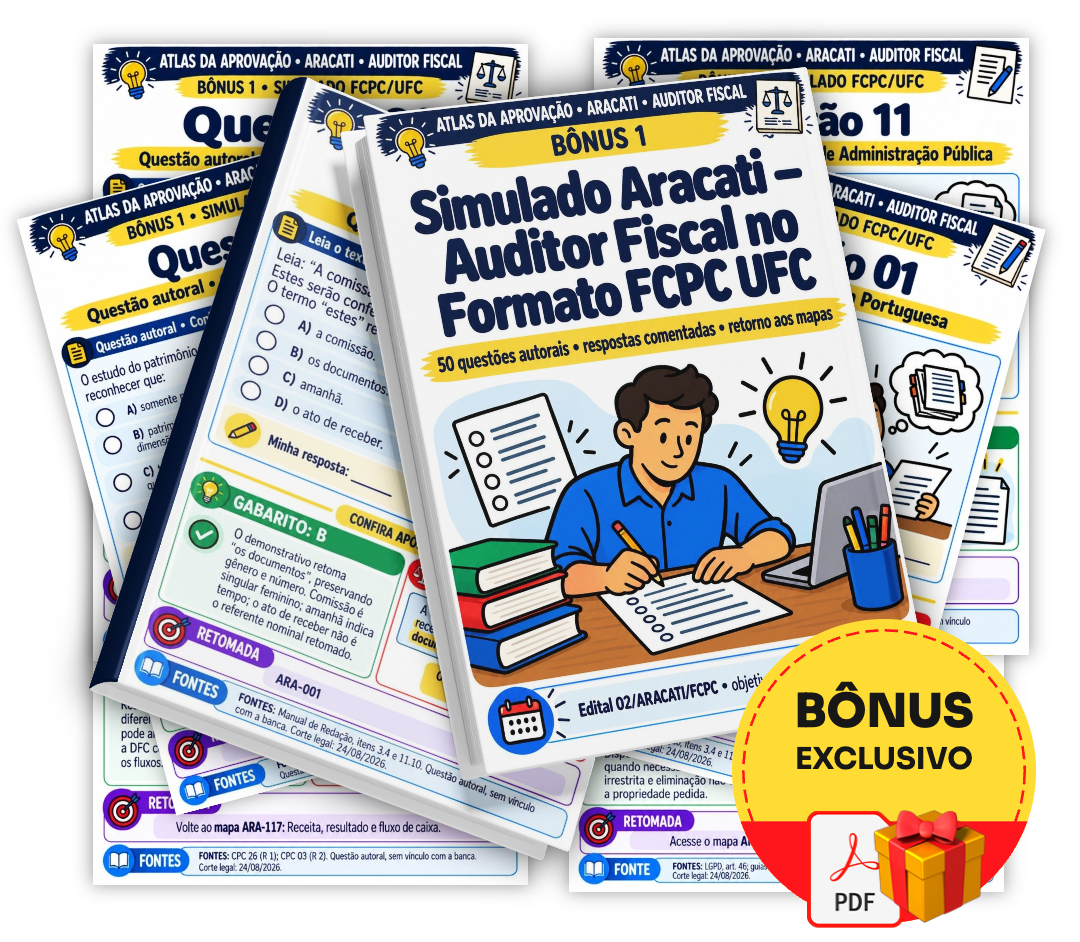 Bônus 1 — Simulado Aracati — Auditor Fiscal
