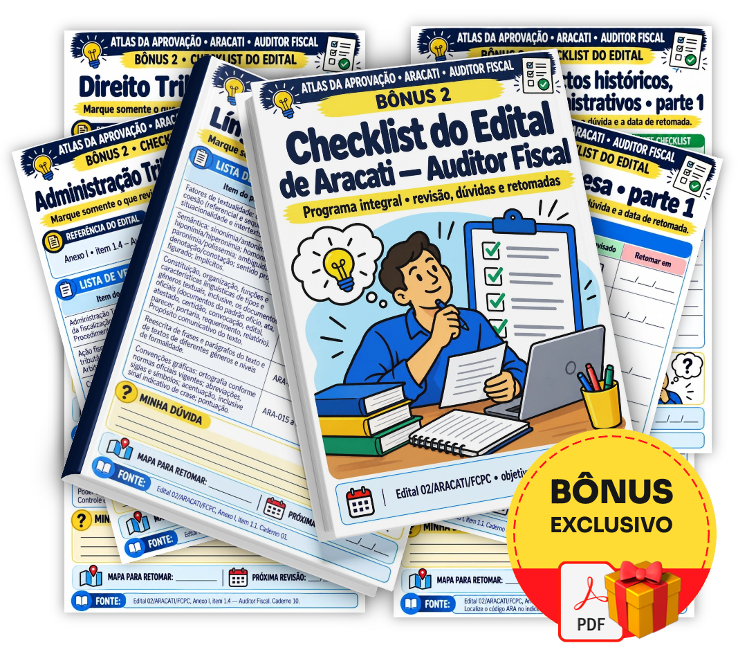 Bônus 2 — Checklist do Edital de Aracati