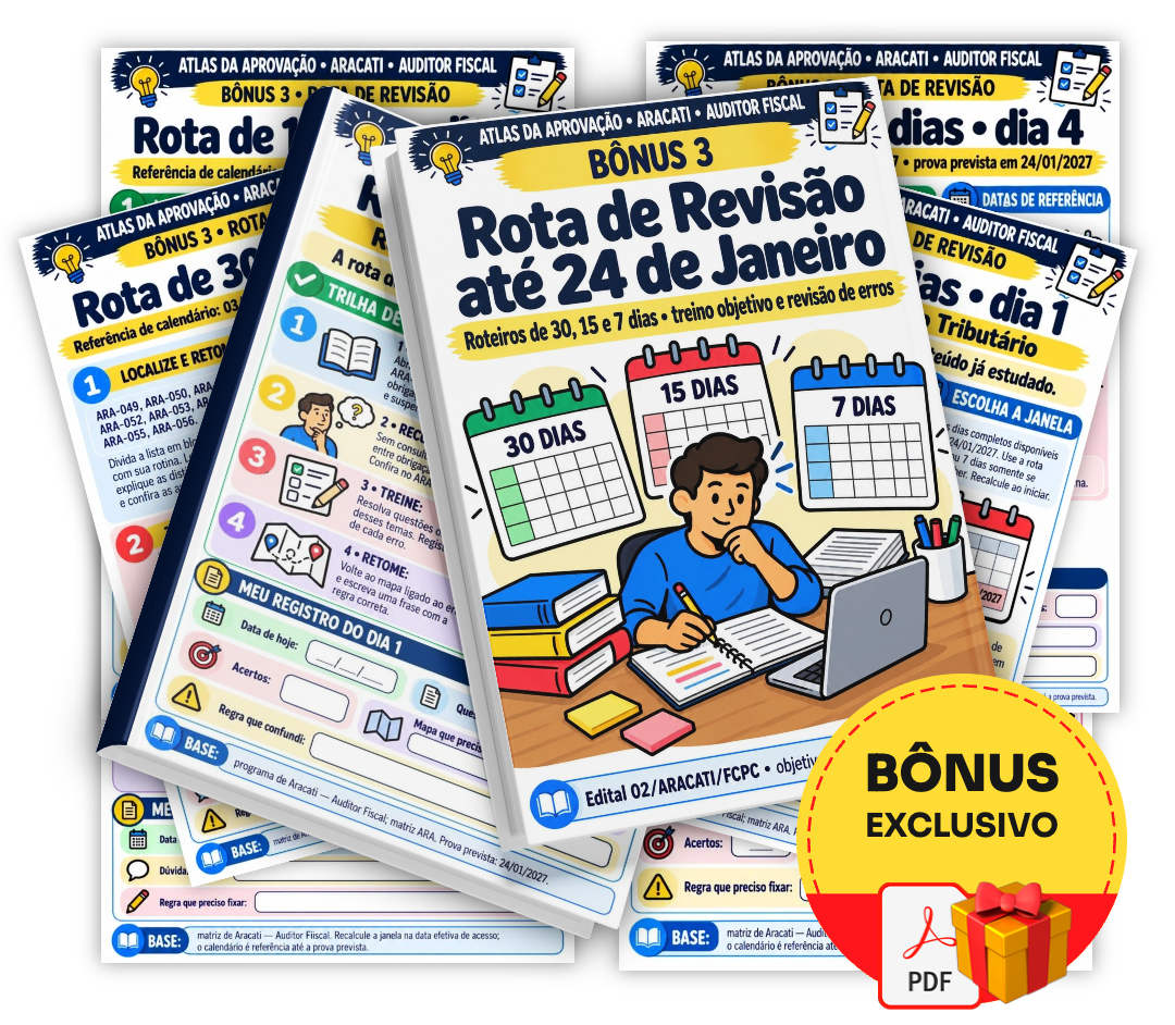 Bônus 3 — Rota de Revisão até 24 de Janeiro
